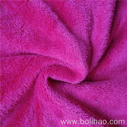 Dyed Coral Fleece Fabric